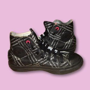 (CONVERSE) RED Leather High-Top Chucks, 5.5